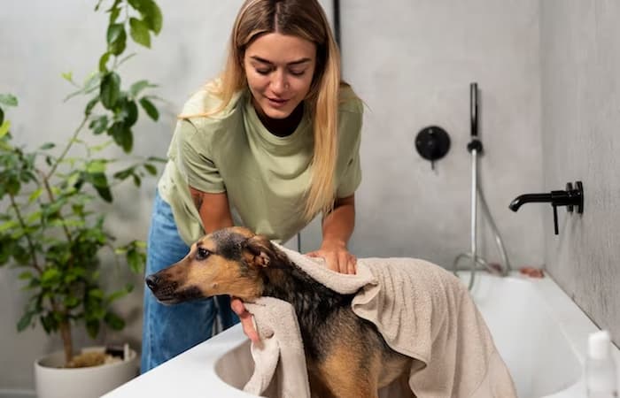 What can I use if I don't have dog shampoo?